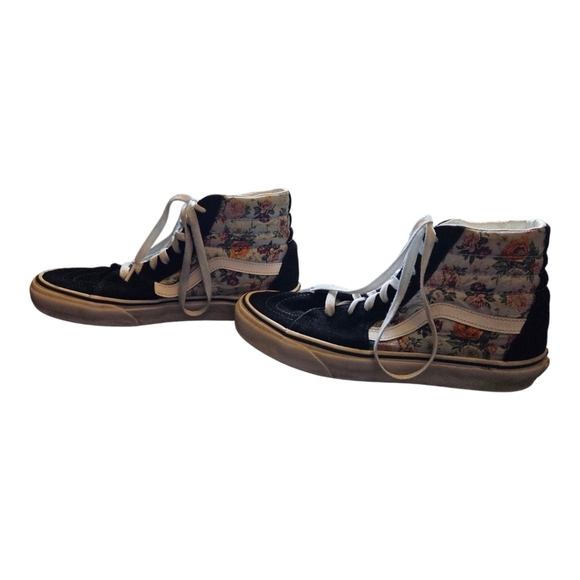 Vans Womans Sk8-hi Sneakers Wirh Quilted Floral And Suede Paneling Size 7.5 - Picture 4 of 10